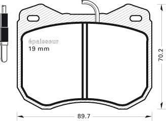 Delphi LP108 - Kit pastiglie freno, Freno a disco www.qualy.parts