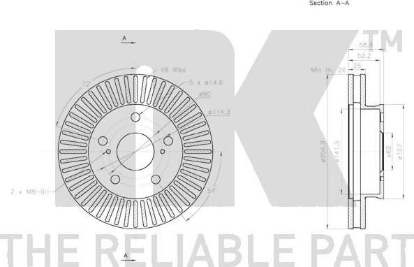 NK 2045138 - Discofreno www.qualy.parts