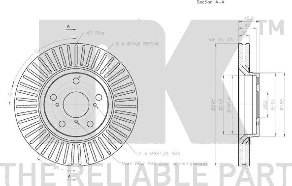 NK 2045122 - Discofreno www.qualy.parts