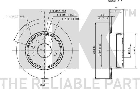 NK 203610 - Discofreno www.qualy.parts