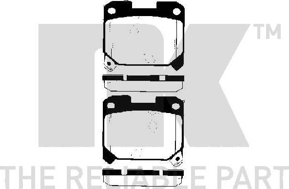 NK 224541 - Kit pastiglie freno, Freno a disco www.qualy.parts