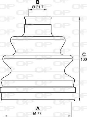 Open Parts SJK7133.00 - Cuffia, Semiasse www.qualy.parts