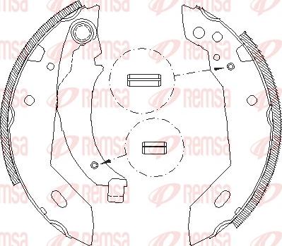 Remsa 4095.00 - Kit ganasce freno www.qualy.parts