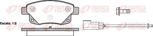 Remsa 1252.02 - Kit pastiglie freno, Freno a disco www.qualy.parts