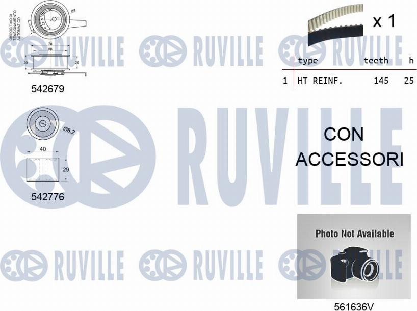 Ruville 5503912 - Pompa acqua + Kit cinghie dentate www.qualy.parts