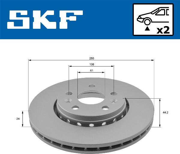 SKF VKBD 80017 V2 - Discofreno www.qualy.parts