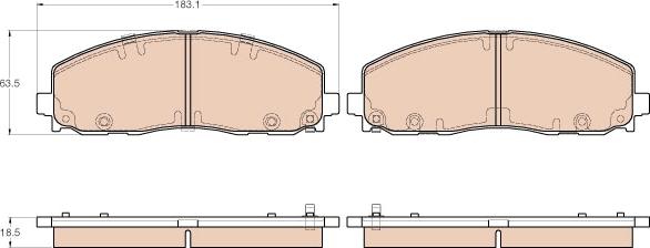 Valeo 601314 - Kit pastiglie freno, Freno a disco www.qualy.parts