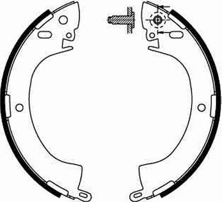 TRW GS8185 - Kit ganasce freno www.qualy.parts