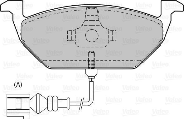 Valeo 598408 - Kit pastiglie freno, Freno a disco www.qualy.parts