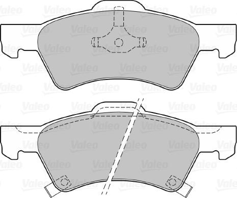 Valeo 598415 - Kit pastiglie freno, Freno a disco www.qualy.parts