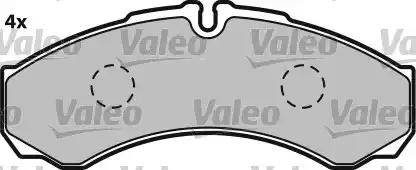 VALEO 541683 - Kit pastiglie freno, Freno a disco www.qualy.parts