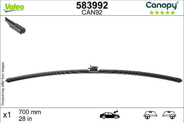 Valeo 583992 - Spazzola tergi www.qualy.parts
