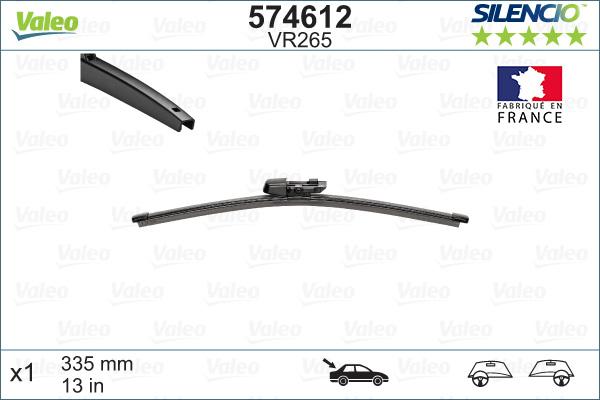 Valeo 574612 - Spazzola tergi www.qualy.parts