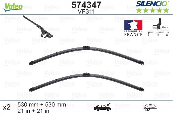 Valeo 574347 - Spazzola tergi www.qualy.parts