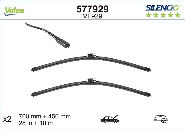 VALEO 577929 - Spazzola tergi www.qualy.parts