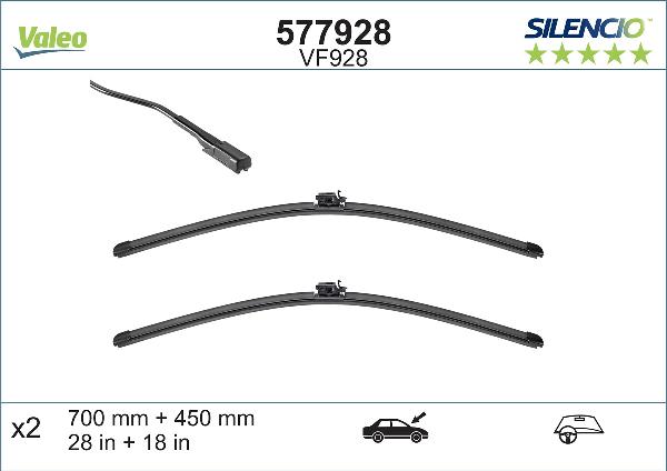 Valeo 577928 - Spazzola tergi www.qualy.parts