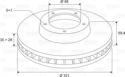 Valeo 197199 - Discofreno www.qualy.parts