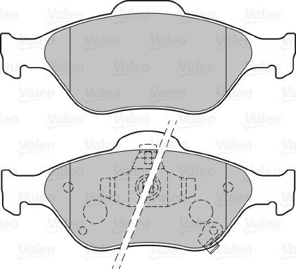 VALEO 670026 - Kit pastiglie freno, Freno a disco www.qualy.parts