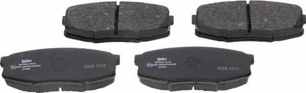 Valeo 301340 - Kit pastiglie freno, Freno a disco www.qualy.parts