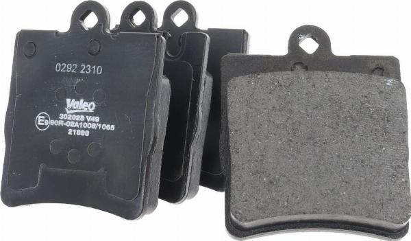 Valeo 302028 - Kit pastiglie freno, Freno a disco www.qualy.parts