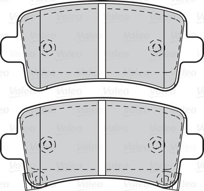 Valeo 302120 - Kit pastiglie freno, Freno a disco www.qualy.parts